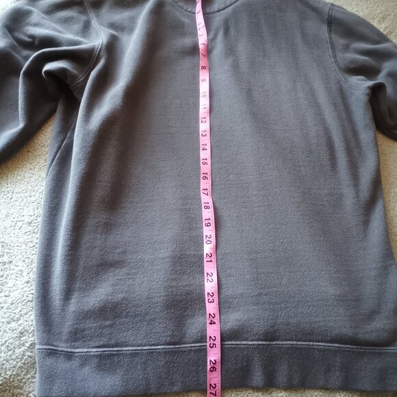 Chaps gray quarter zip up long sleeve - Picture 3 of 4